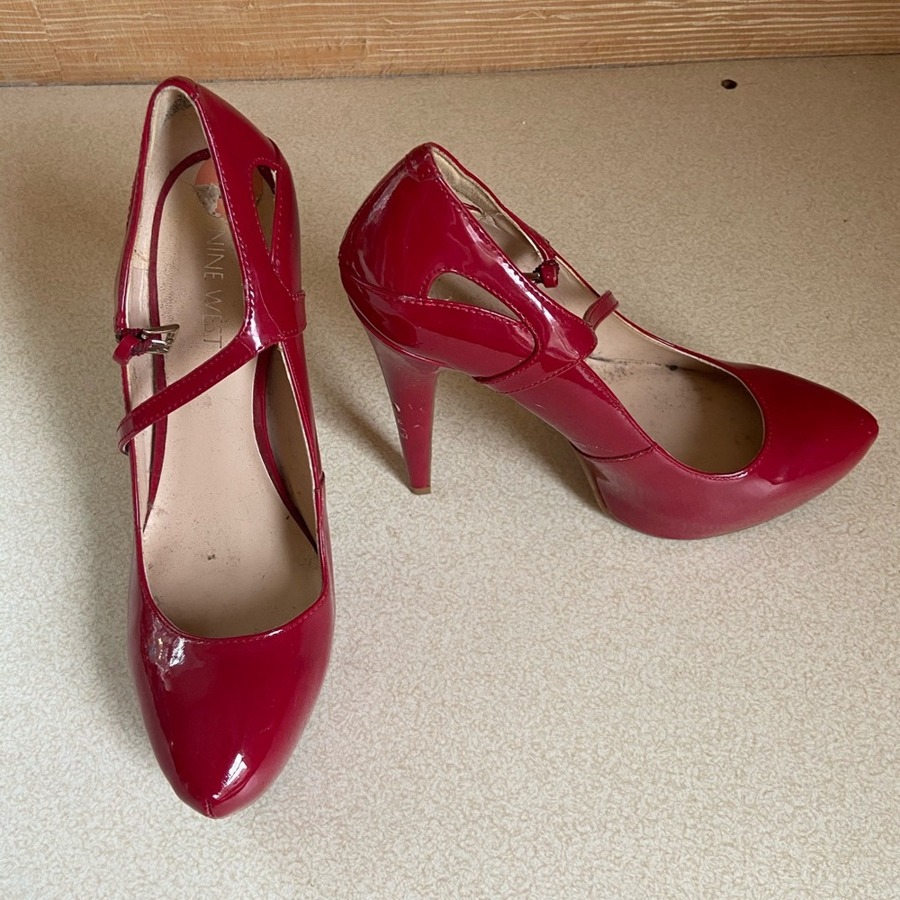 Nine West Fiery Red Pumps